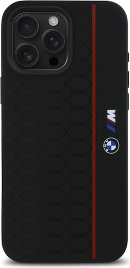 BMW Silicone Hexagon Red Line Magsafe Umschlag Rückseite Kunststoff / Silikon Schwarz (iPhone 17 Pro Max / iPhone 17 Pro / iPhone 16 Pro Max)