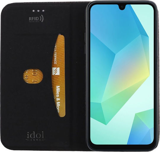 Idol 1991 Book Piele artificială Negru (Samsung A16 4G, Samsung A16 5G)