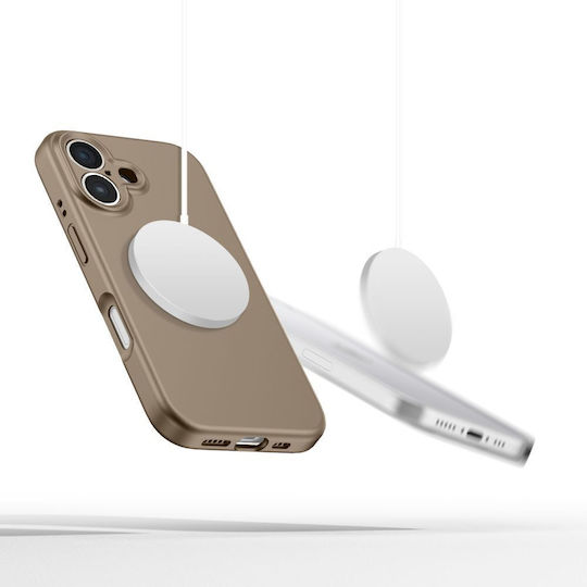 Tech-Protect Liquid Magsafe Back Cover Silicone Brown (iPhone 16)