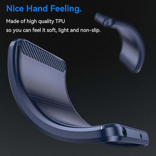 Techsuit Carbon Back Cover Σιλικόνης Μπλε (Oppo A98)