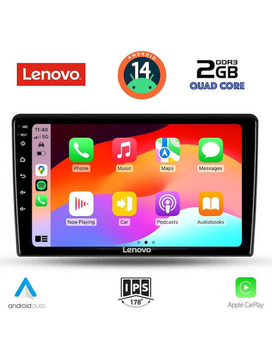 Lenovo Sistem Audio Auto pentru Alfa Romeo Giulietta 2014-2020 (Bluetooth/USB/WiFi/GPS/Apple-Carplay/Android-Auto) cu Ecran Tactil 10"