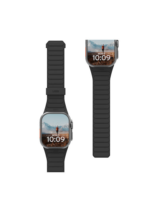 UAG Λουράκι Σιλικόνης Μαύρο (Apple Watch 49mm/45mm/44mm/42mm)