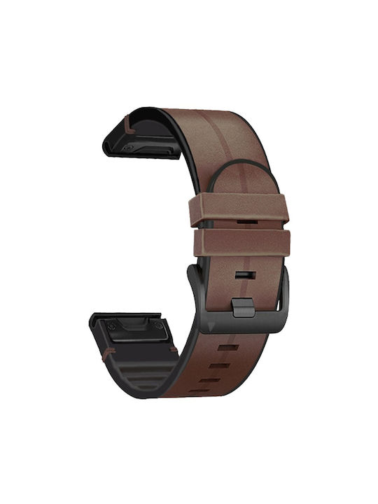 Tech-Protect Hp32 Λουράκι Σιλικόνης Καφέ (Garmin Fenix 5, 6, 6 Pro, 7, 8 (47 mm))