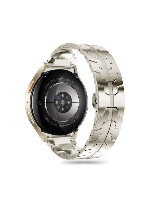 Tech-Protect Line Λουράκι Ανοξείδωτο Ατσάλι Ασημί (Galaxy Watch 4 / 5 / 5 Pro / 6 / 7 / FΕ)