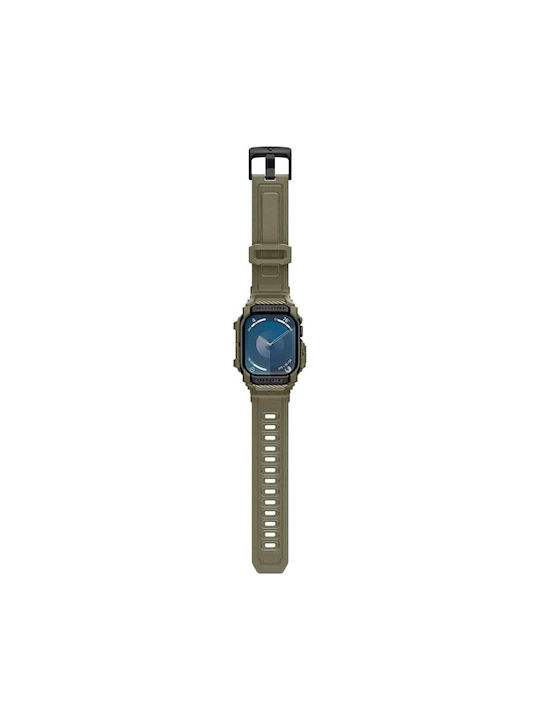 Spigen Rugged Armor ”pro” Apple Watch 10 46 Mm Vintage Khaki