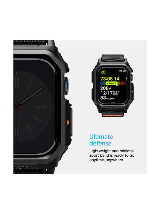 Spigen Lite Fit Pro Каишка Текстил Черен (Apple Watch 10 (46 мм) - Spigen)