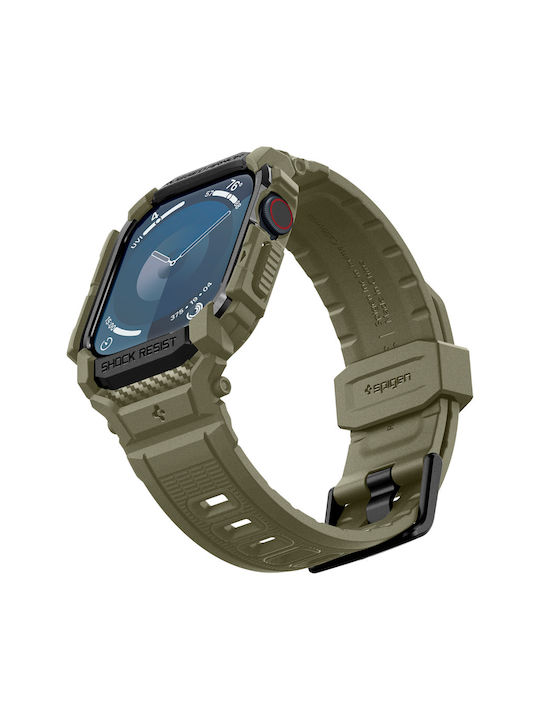 Spigen Rugged Armor ”pro” Apple Watch 10 46 Mm Vintage Khaki