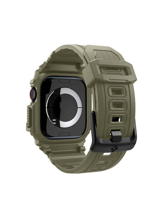 Spigen Rugged Armor ”pro” Apple Watch 10 46 Mm Vintage Khaki