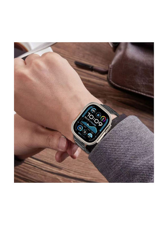 Tech-Protect Armband Rostfreier Stahl Schwarz (Apple Watch 6, 7, 8, 9, 10, SE, Ultra 1, 2)