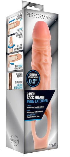 Blush Performance Cock Sheath Προέκταση Πέους Flesh 23cm