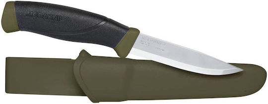 Morakniv Knife Khaki with Blade made of Carbon Steel in Sheath