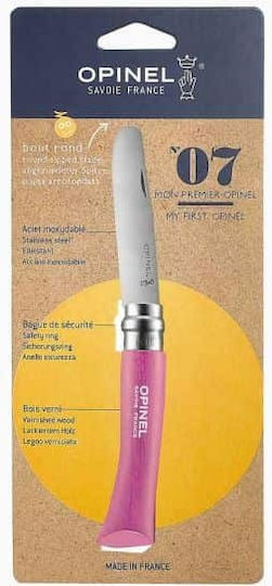 Opinel No.07 Σουγιάς Ροζ σε Θήκη