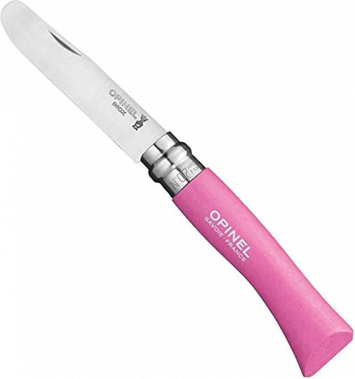 Opinel No.07 Σουγιάς Ροζ σε Θήκη