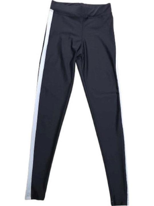 Women's Long Training Legging Shiny Black