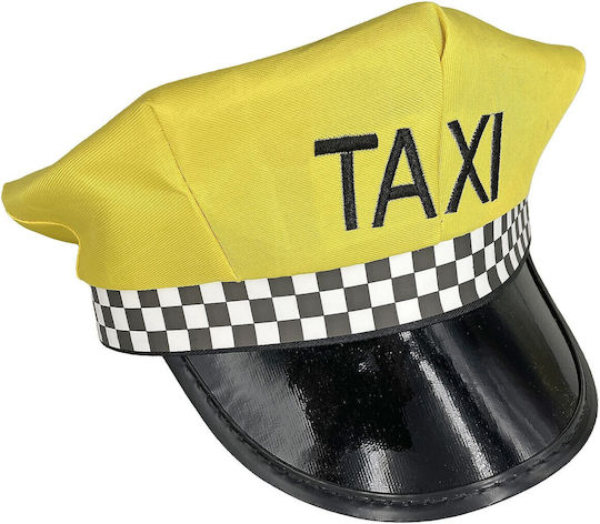 Pălărie TAXI Galbenă Accesoriu de Carnaval Galben 1buc