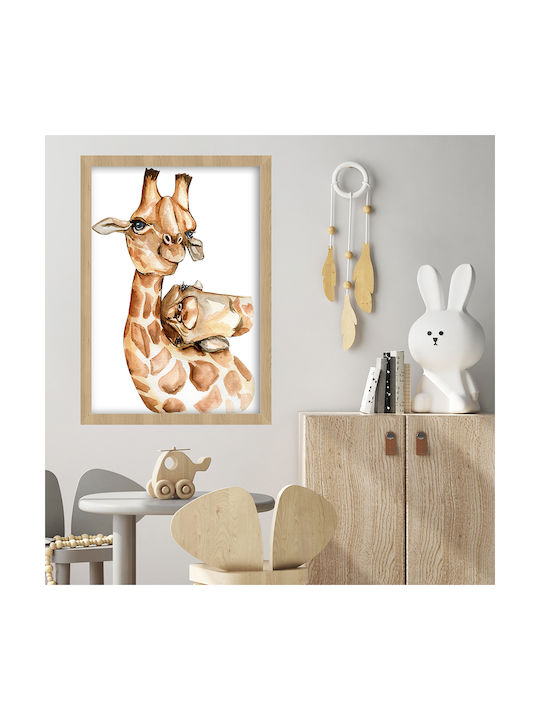 Детска Рамка Giraffes с Бяла Рамка от Пластмаса 21x30бр