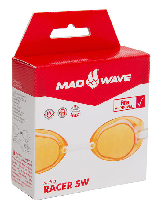 Mad Wave Racer SW Γυαλιά Κολύμβησης Ενηλίκων Πορτοκαλί