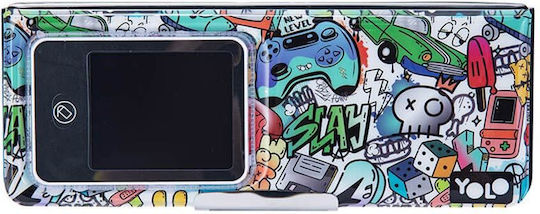 Παιδική Ρετρό Κασετίνα Lcd Graffiti Boys 23x9x3cm Yolo