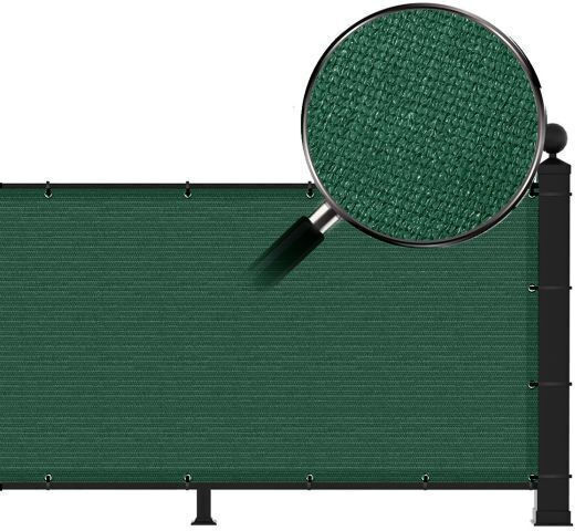 Grasher Rectangular Shade Divider Green With Hoop 0.9x6m 160gr/m²