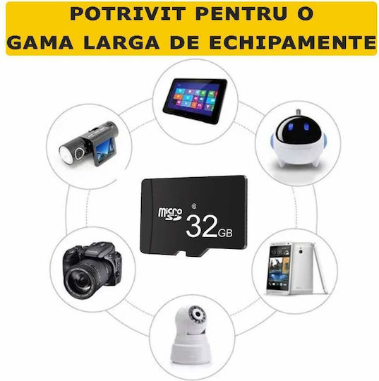 32 Gb Microsd Memory Card Siks Class 10 High Speed Compatible Camera Video Car Dvr Surveillance Camera Phone Laptop Tablet Without Sd Adapter Black
