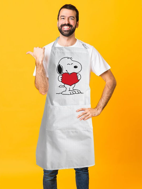 Koupakoupa Snoopy Takemy Heart Αδιάβροχη Ποδιά Κουζίνας Λευκή 40x22cm KP_28840_apron-bbq-adult Koupakoupa Snoopy Takemy Heart Αδιάβροχη Ποδιά Κουζίνας Λευκή 40x22cm KP_28840_apron-bbq-adult