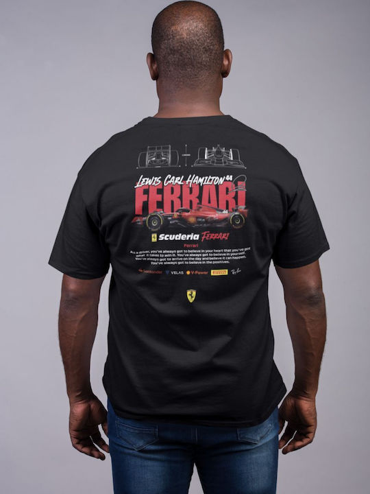 Hamilton X Ferrari Plus Size T-shirt Black