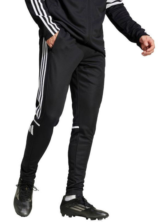 Squadra Jogginghose Glänzend ohne Gummizug Schwarz