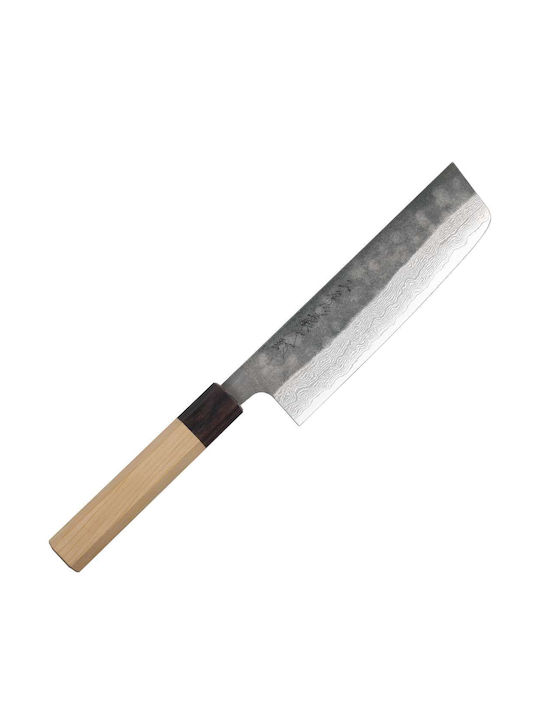 Tojiro Knife Nakiri from Damascus Steel 16.5cm