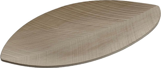 LegnoArt Διακοσμητική Πιατέλα Οβάλ Ξύλινη Καφέ 44.5x25εκ.