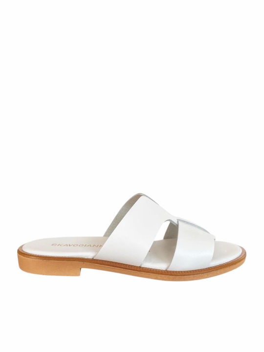 Sandale Casual Damă din Piele Albă