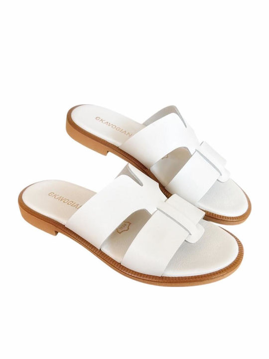 Sandale Casual Damă din Piele Albă