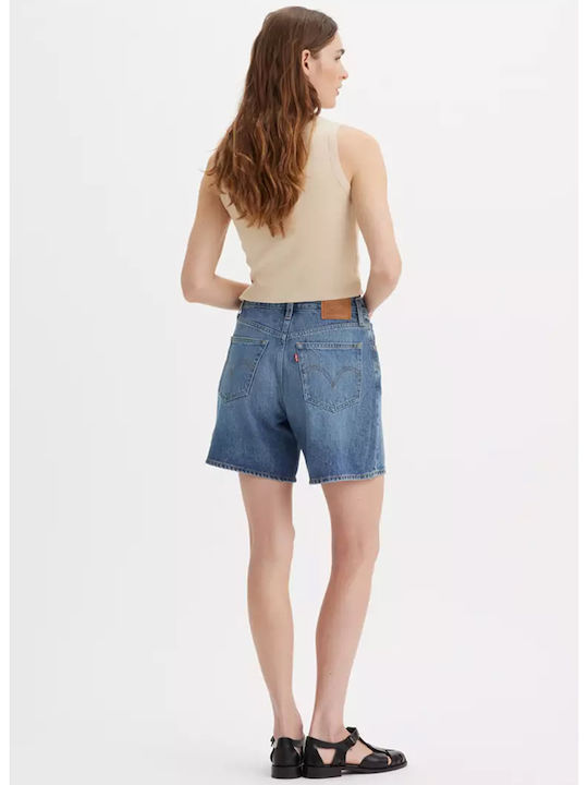 Levi's Women's Jean High-waisted Shorts Blue