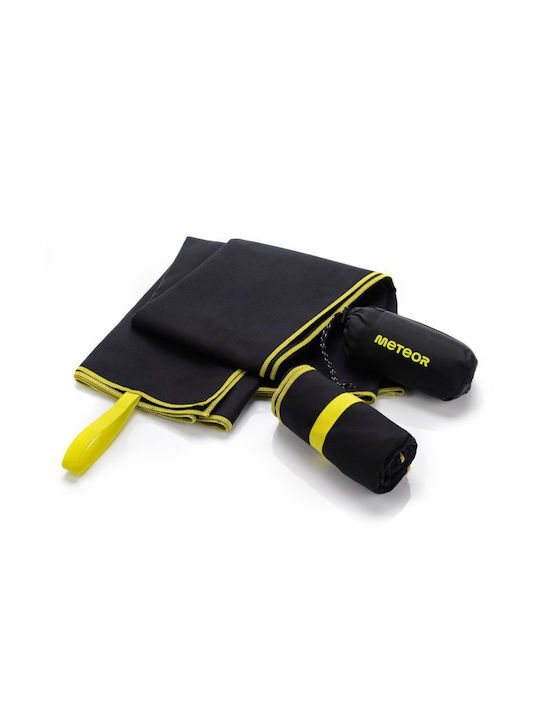 Meteor Microfiber Black Gym Towel 42x55cm