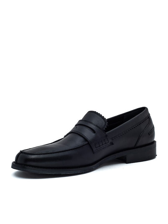 Men's Leather Moccasins Black