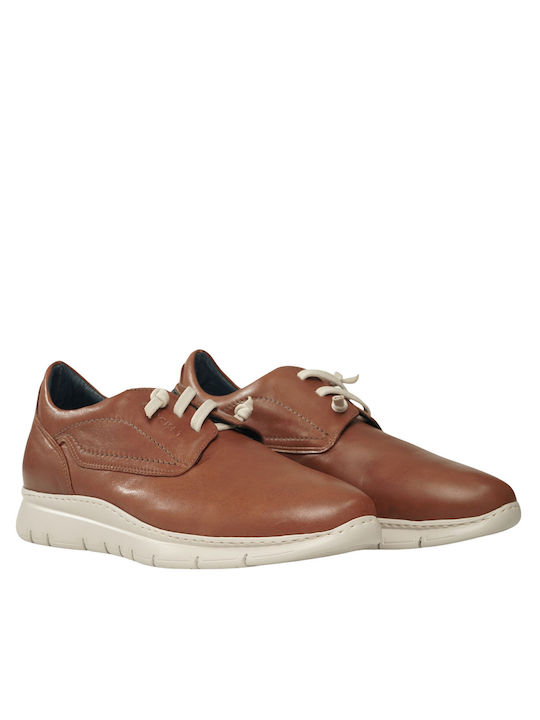 Kricket Men's Leather Casual Shoes Tabac Brown