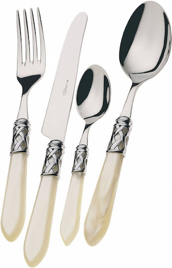 Casa Bugatti Aladdin Cutlery Set Stainless Silver 24pcs