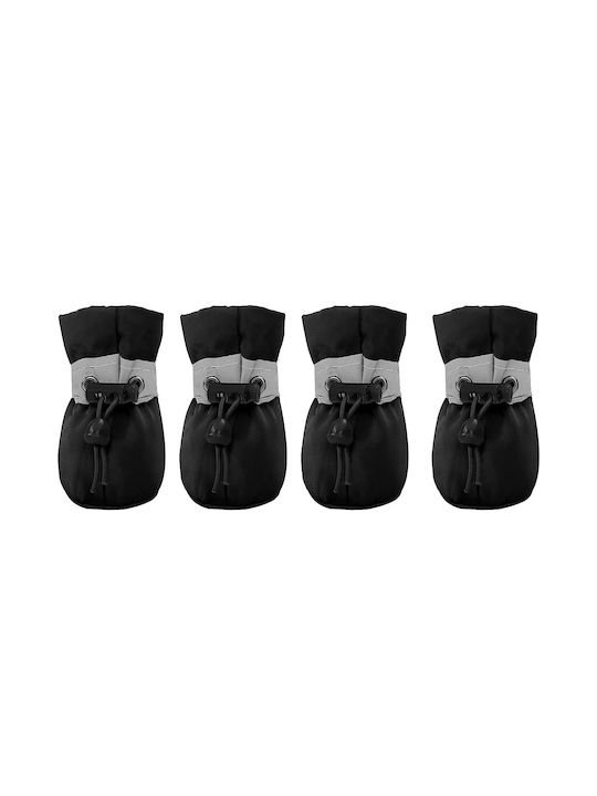 Set Botine Protecție Edman Walker Care cu Botniță pentru Câini Mărimea M Negru 4 Bucăți Set Botine Protecție Edman Walker Care cu Botniță pentru Câini Mărimea M Negru 4 Bucăți