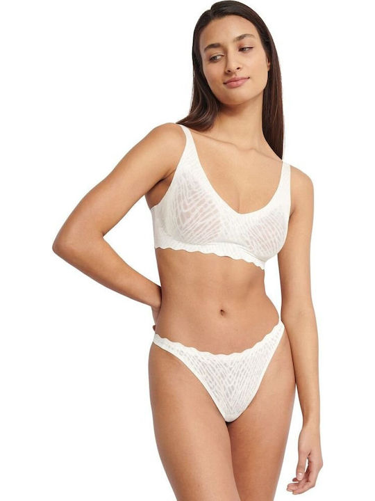Sloggi Women's Bralette Bra White