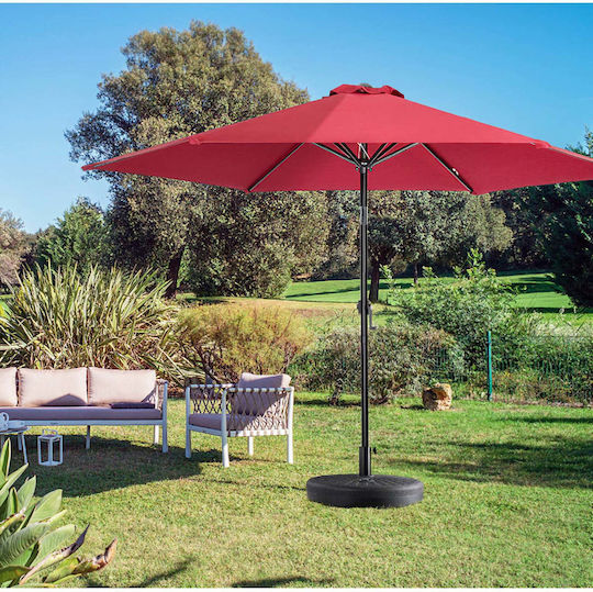 Bază de Umbrelă Apă - Nisip Plastică 48mm 22lt Rotundă Neagră