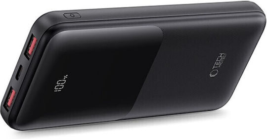 Tech-Protect PB01 Power Bank 10000mAh 22.5W με 2 Θύρες USB-A και Θύρα USB-C Μαύρο