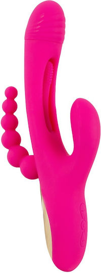 You2Toys Sweet Smile Triple Vibe Δονητής Rabbit 24.4cm Ροζ