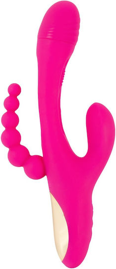 You2Toys Sweet Smile Triple Vibe Δονητής Rabbit 24.4cm Ροζ