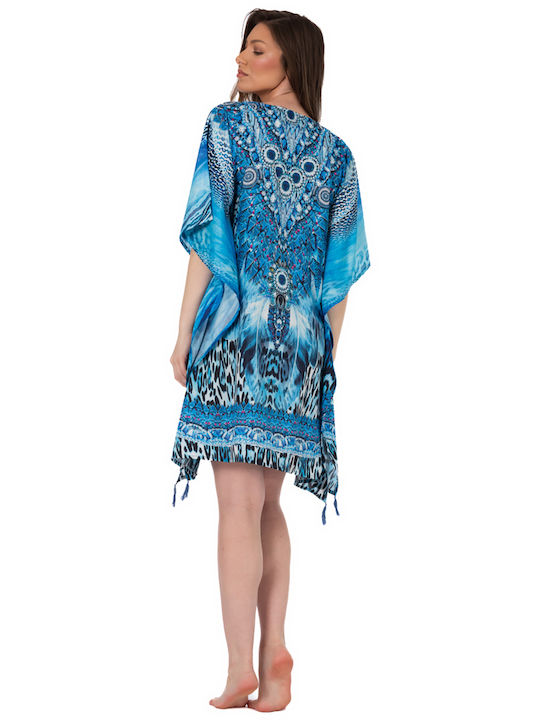 Indischer Kaftan Poncho Ar219-b Solo Me Damen Einheitsgröße 90cm X 90cm