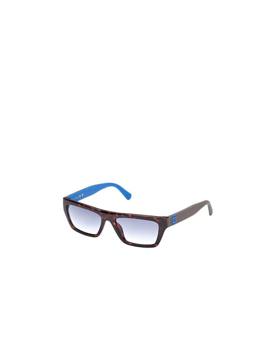 Guess Women's Sunglasses with Brown Tartaruga Plastic Frame and Blue Gradient Lens GU00120 52W