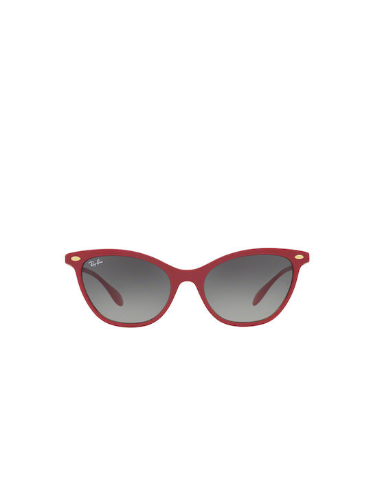 Ray Ban Women's Sunglasses with Red Tartaruga Frame and Red Gradient Lens RB4360 1234/11