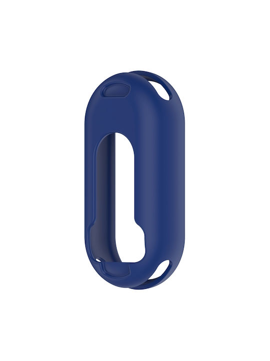 Xiaomi Smart Band 9 Schutzgehäuse Glänzende Oberfläche Silikon Mitternachtsblau