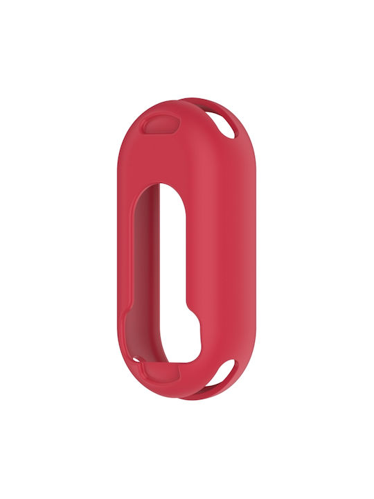 Xiaomi Smart Band 9 Glossy Surface Silicone Protection Case Rose Red