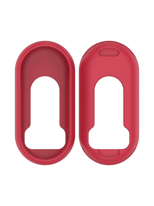 Xiaomi Smart Band 9 Glossy Surface Silicone Protection Case Rose Red