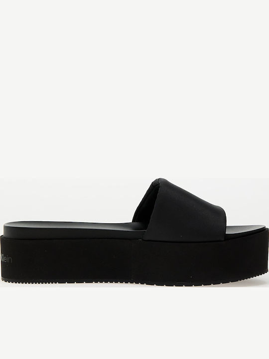 Flache Sandalen für Damen Flatforms in Schwarz Farbe