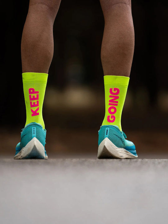 Sporcks Running Κάλτσες Κίτρινες 1 Ζεύγος